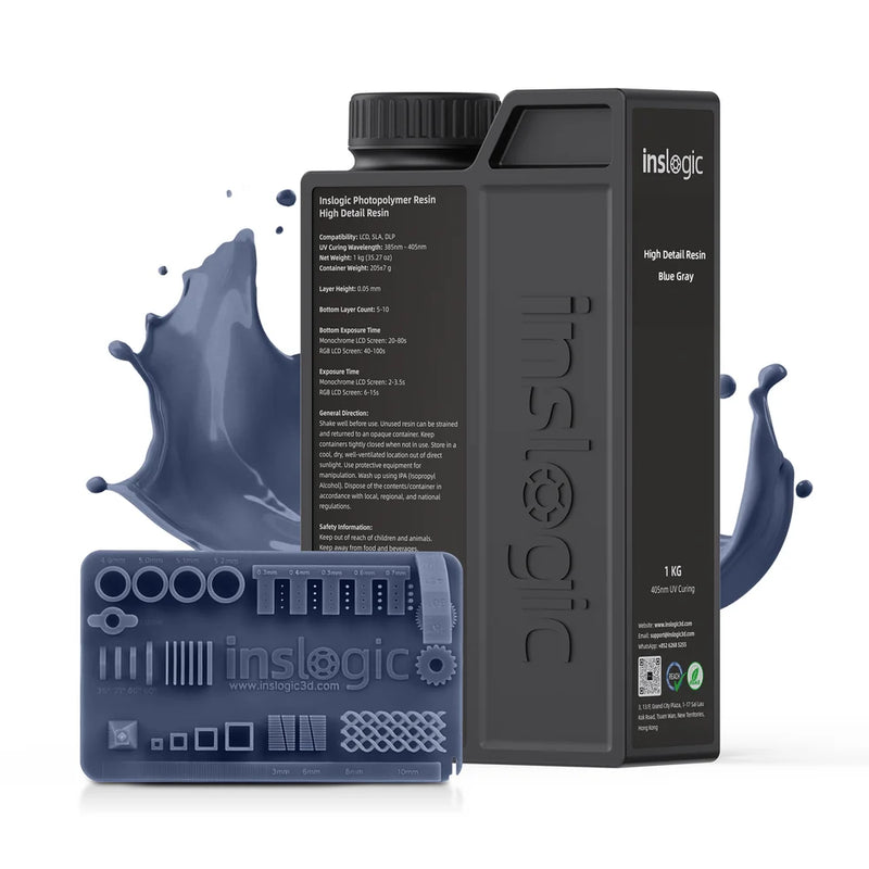Resina High Detail Inslogic - Blu Grey / 1.0 Kg