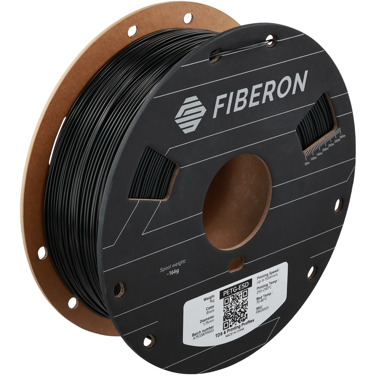 Fiberon PETG-ESD - Colore Black - filamento 3D Polymaker 1.75mm