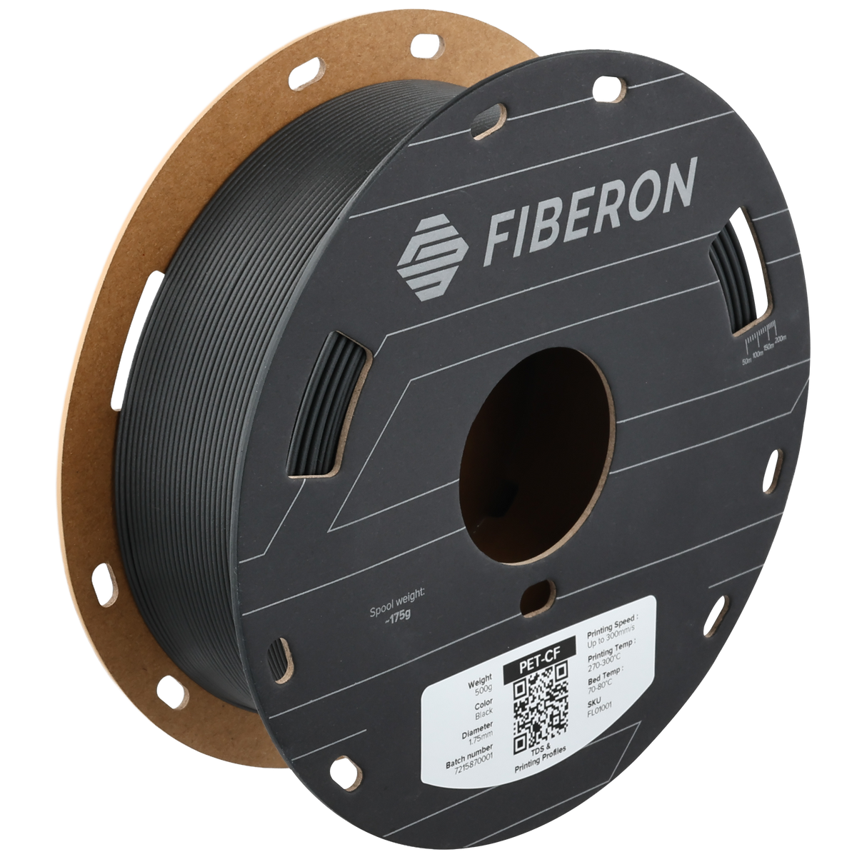 Bobina filamento Fiberon PET-CF17 Polymaker 1.75mm fibra di carbonio