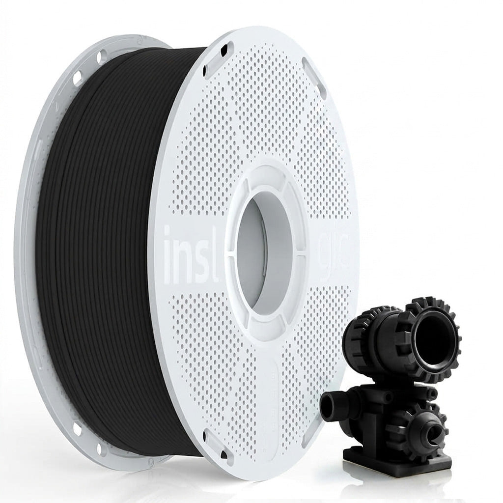 Bobina filamento PA6-CF Inslogic 1.75mm nero 20% fibra di carbonio