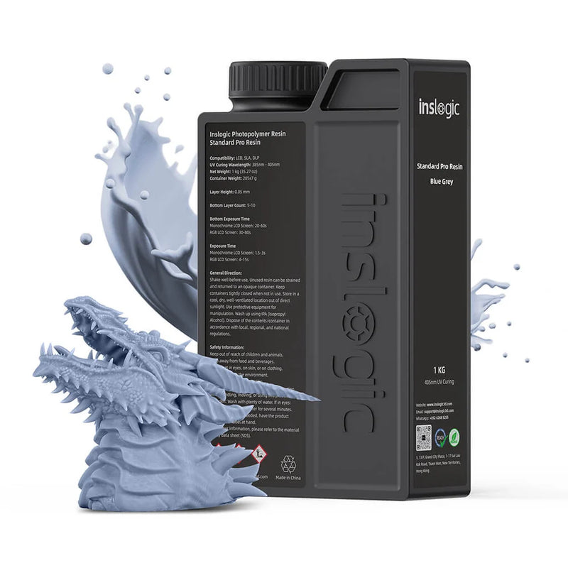 Resina Standard Pro Inslogic - Blue Grey / 1.0 Kg