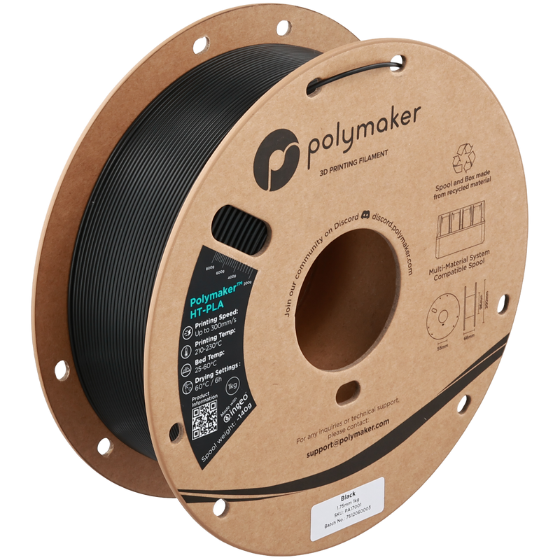 Polymaker HT-PLA - 1kg / Black #080A0D