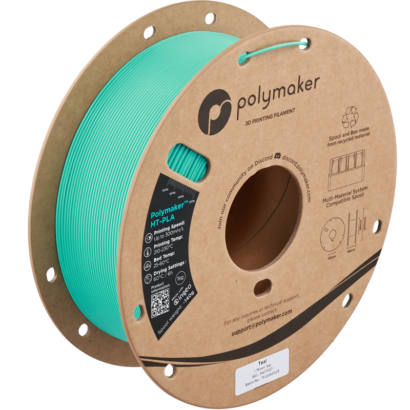 Polymaker HT-PLA - 1kg / Polymaker Teal #4CC0C7