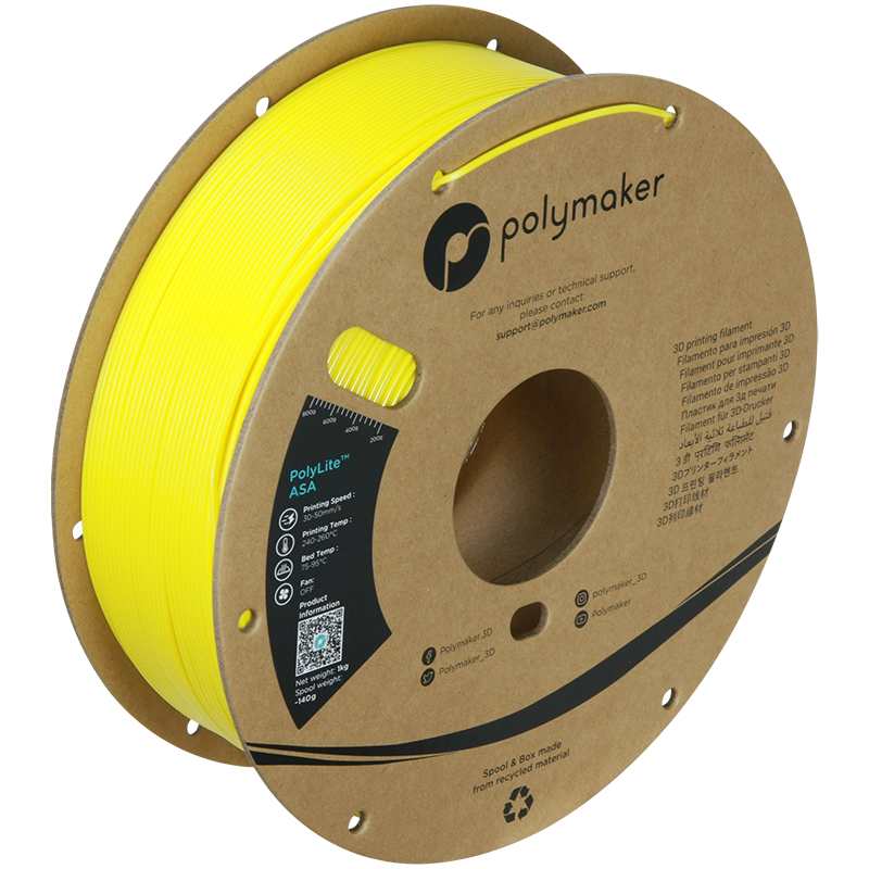 Polymaker ASA - Colore Yellow - filamento 3D Polymaker 1.75mm