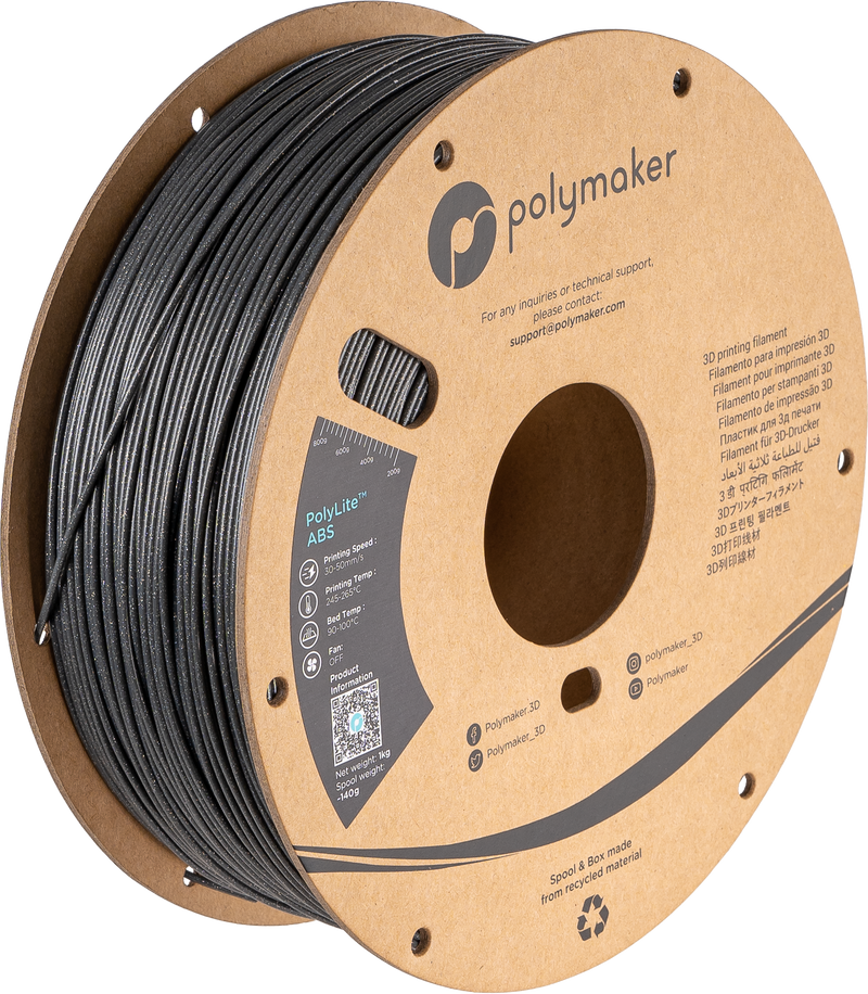 Polymaker Galaxy ABS (Formerly PolyLite Galaxy ABS) - 1kg / Dark Grey
