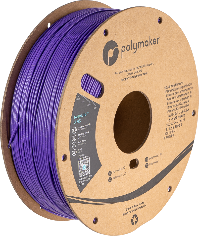Polymaker Galaxy ABS (Formerly PolyLite Galaxy ABS) - 1kg / Purple