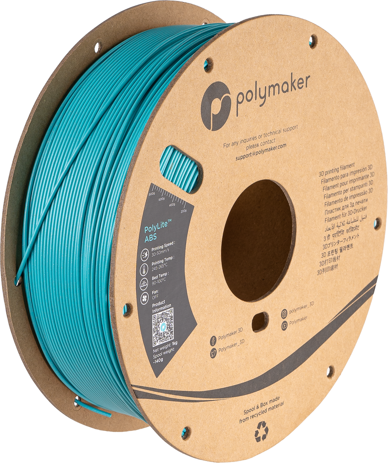Polymaker Galaxy ABS (Formerly PolyLite Galaxy ABS) - 1kg / Teal #66C2B6