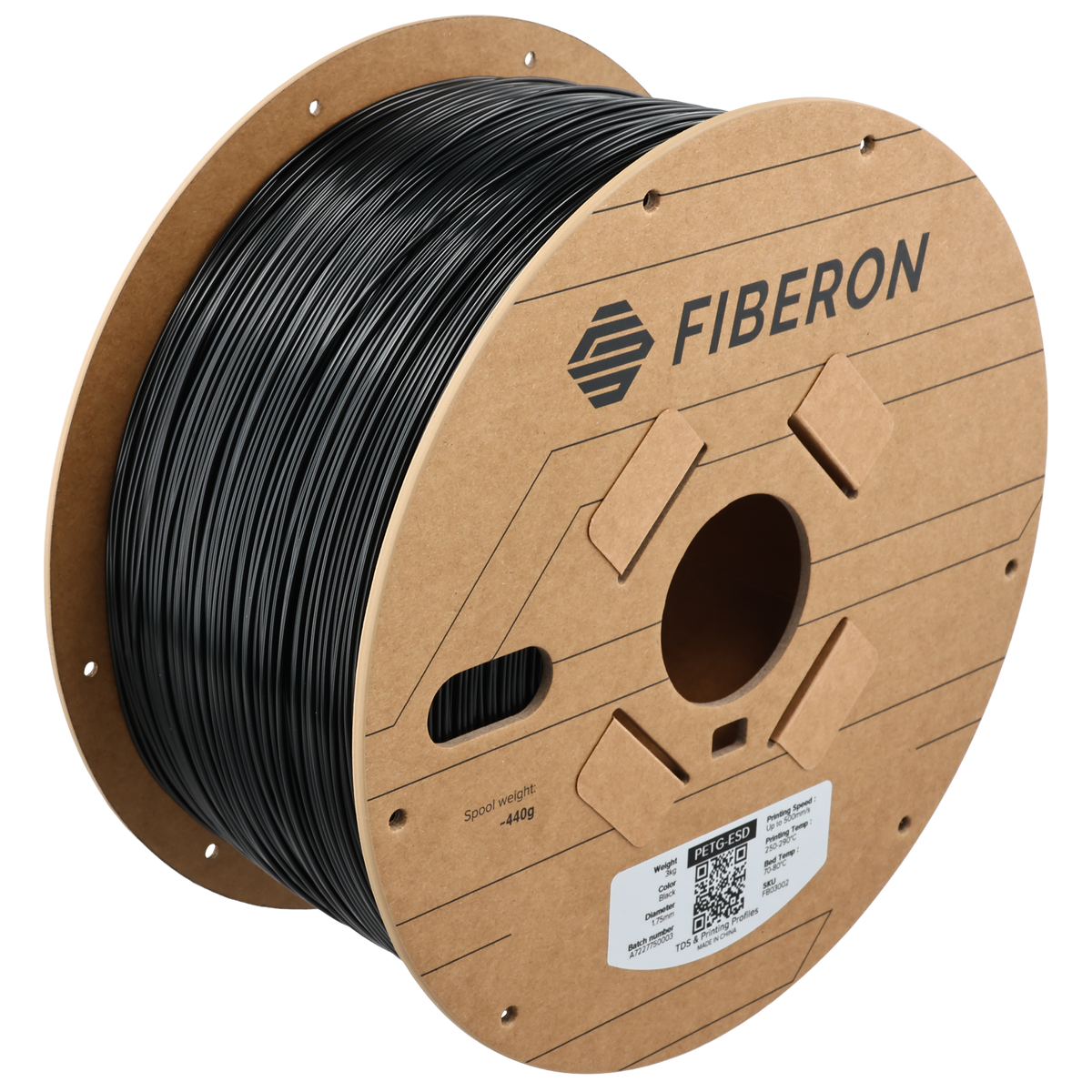 Fiberon PETG-ESD - Colore Black - filamento 3D Polymaker 1.75mm