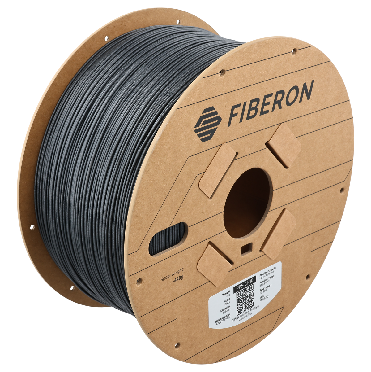 Fiberon PET-CF17 - Colore Black - filamento 3D Polymaker 1.75mm